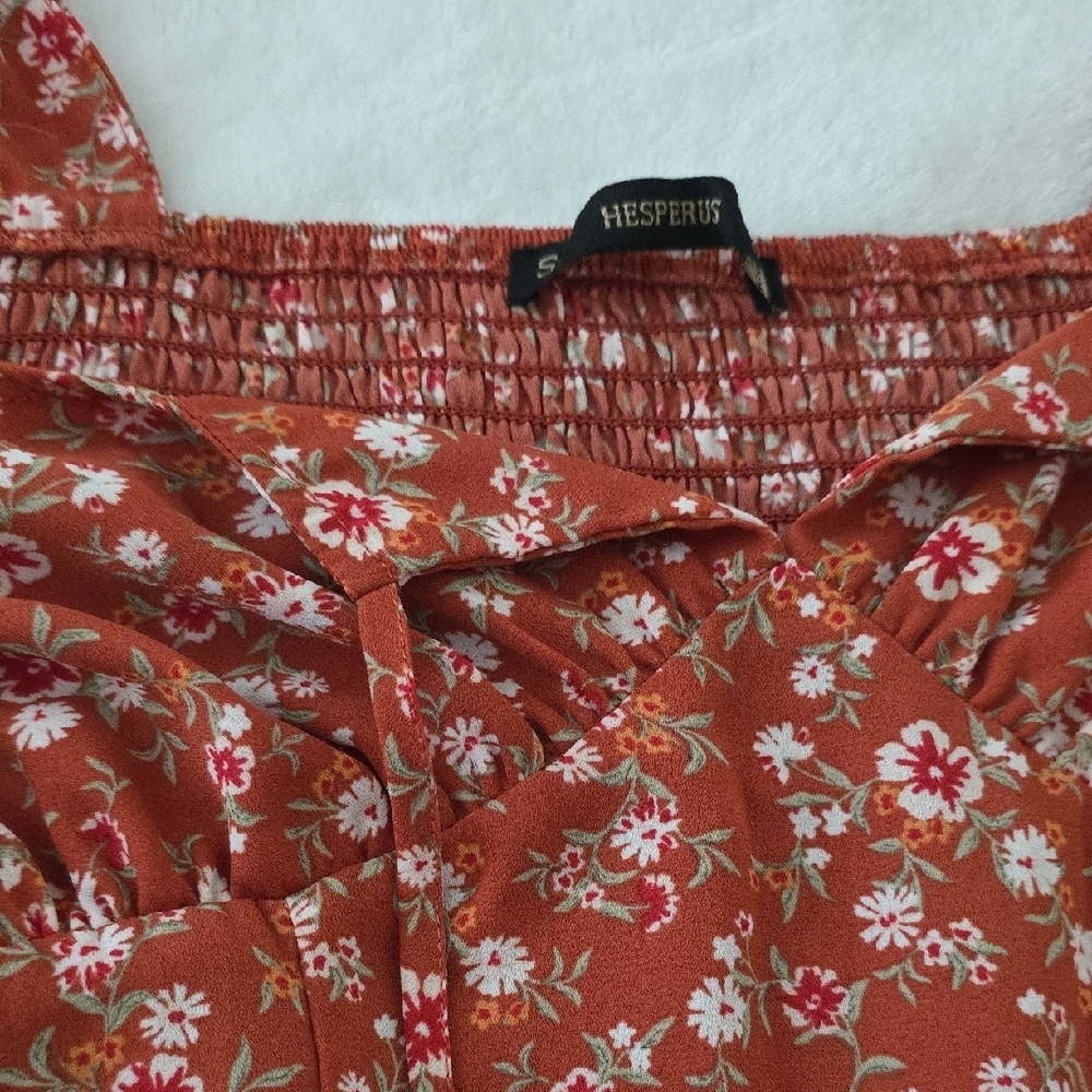 Hesperus Floral Rust Top